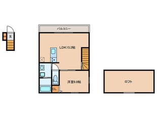 ラフィネ岡崎の物件間取画像